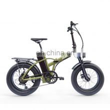 2022 48v 500w Big power 20 inch folding fat tire electric bike/snow ebike
