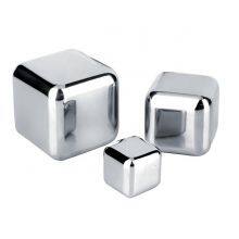 Amazon Hot Selling 304 Stainless Steel Ice Cubes Customized Whiskey Chilling Stones With Tongs Chill thumbnail-3