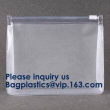 Pvc Makeup Cosmetic Bag Resealable PVC Slider Zip Poly CPE Material, Makeup Mini Clear PVC Cosmetic Bag