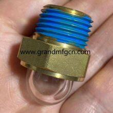 NPT 1/2 Heat Exchanger Radiator Liquid Level Sight Glass Compressor Oil Levels thumbnail-2