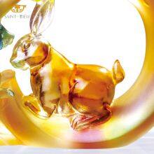 Chinese New Year Crystal Gift Boxes Feng Shui Statue Modern Office Decoration for Desk thumbnail-4