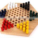 2015 Hot Promotional Items Wooden Musical Instruments Play Chess Game Now Wooden Hexagon Draughts Children's Early Education Toy thumbnail-5