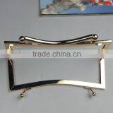 DIY 20.5*8cm Europe Style Gold Kiss Lock Metal Handbag Frames With Metal Handle&clasp Loop thumbnail-2