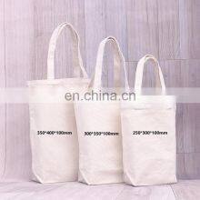 Promotional Casual Style Custom Logo Printed Organic Calico Cotton Bulk Single Shoulder With Handle Shopping Canvas Tote Bag thumbnail-2