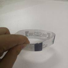 Smart Tag UHF RFID Wholesale Factory Cheap RFID Tyvek Wristbands Disposable DuPont Paper Bracelet For Event Music Festival thumbnail-2