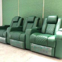 High-end Villa Home Theater Sofa Movie Hall Luxury Function Leather Combination Electric Sofa Audio-visual Room Sofa thumbnail-2