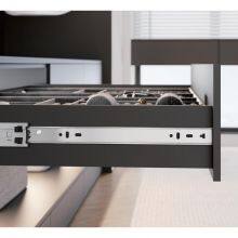 H51 90kgs Load Capacity Heavy Duty Full Extension Ball Bearing Side Mount Normal Drawer Slide Sliding Rails Cabinet Runners thumbnail-2