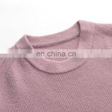 High Quality Custom Knit Pullover Crew Neck Cashmere Woolen Sweater Vest Casual Long Length Outer Wear Embroidered Back Solid thumbnail-3