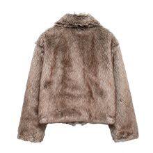 A Versatile, Retro and Fashionable Old-fashioned Style Long-sleeved Warm Sweater-style Short Coat With a Cozy Fleece Lining. thumbnail-2