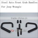 New Steel Car Front & Rear Grab Handle Stainless Bar Grab Handrail for Jeep Wrangler JK 07-15 thumbnail-3