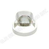Green Amethyst Gemstone Rings Jewelry,wholesale Sterling 925 Silver Bezel Set Rings Jewellery thumbnail-3