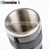 Small Black 2 Generation Stainless Steel Camera Lens Mug Cup for Canon 70-200MM thumbnail-3