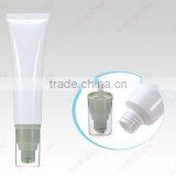 Cosmetic Round Sunscreen Pump Head Soft Plastic Usage Tube