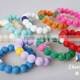 Wholesale Cheap 100% Food Grade Beads/ Colorful Silicone beads Bracelet