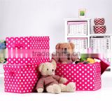 Promotional customizable eco-friendly fabric children toy storage box