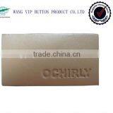 OCHIRLY Denim Jeans Leather Patch