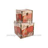 Luggage Storage Boxes - Set of Two Shiny Perfume Design thumbnail-1