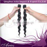 Real Brazilian Virgin Hair 8A Grade Pretty Meet Human Hair Natural Black Machine Weft thumbnail-6