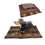 Pet Beds Thick Oxford Fabric Wild Animal Pattern Plush for Indoor &Outdoor Use