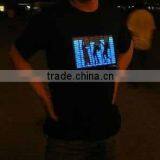 Musical Activated Flash EL T-Shirts | Flashing EL T-Shirt | Light Up LED T-Shirt