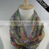 Lace Tube Scarf Polyester Voile For Women Multi Color AZO Free BSCI and Sedex Audited