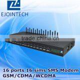 Ejointech Voip 16 Channels Gsm/cdma/wcdma Modem Bulk Sms Server