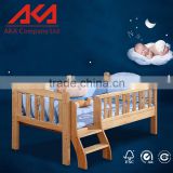Storage Drawer Design Wooden Baby Cot Bed