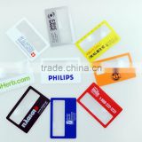 Plastic PVC Flexible business Credit card magnifier Fresnel Lens Magnifier