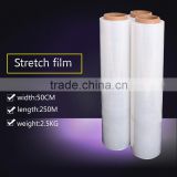 50cm*250m 50cm*500m 60cm*500m 60cm*1000m LLDPE industrial usage stretch film