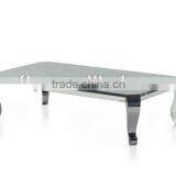 Modern Stainless Metal Coffee Table thumbnail-1