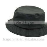 Custom Black Snake Leather Bucket Hat Wholesale thumbnail-3