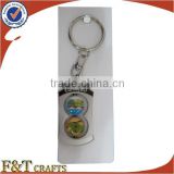 make your own keychain with custom cool design alloy peace sign printing logo