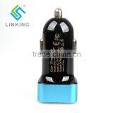Potable Dual USB Car Charger For IPhone IPad 5V thumbnail-3
