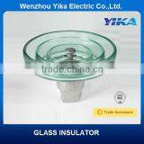 Wenzhou Yika Suspension Glass Insulator U120 BS Glass Insulators for Overhead Lines