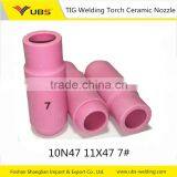 TIG Argon Arc Welding Torch Parts WP-17.18.26 Ceramic Nozzle 10N47 11*47 7#
