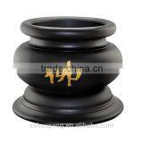 Treasure Furnace Rounded Edges Incense Burner(Grilled Ancient Black )(Buddha Word ) thumbnail-1