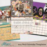 2016 Custom Calendar Printing Wall Calendar Printing Desk Calendar Printing thumbnail-2