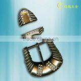 Rhinestone Pin Belt Buckle With Clip