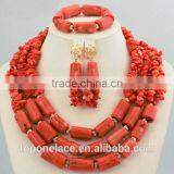 Coral Beads Jewelry Designs African Beads Jewelry Set Bridal Jewelry Set thumbnail-4