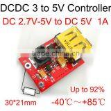 Lithium Battery Booster Plate dc 2.7V -5V to dc 5.12V 1000mAh USB Boost Module