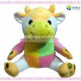 Plush Colourful Cow Toy for Baby