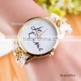 New Classic Geneva Ethnic Braided Analog Quartz Chain Jetaime Stainless Steel Watch thumbnail-3