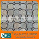 Mixed Slate and Quartz Garden Mosaic / Paving Stone