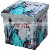 Modern! New York Folding Storage Ottoman thumbnail-1