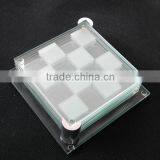 New Desigh Glass Tea Cup Coasters With Toughened Glass
