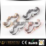 Beard Floating Locket Pendant With Rhinestone thumbnail-1