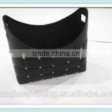 fashion style basket weave leather