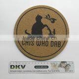 Printing your design / logo / artwork cork placemat , natural cork desk mat