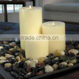 shining polished stone for candle holder