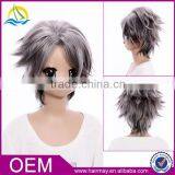 Excellent Factory Synthetic Heat Resistant Cheap Cosplay Wig Starry Sky Kazuki Shiranui Jewish Wig thumbnail-1